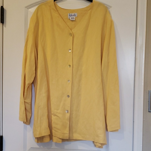 Rafaella Tops - Gorgeous yellow button down  top 2x